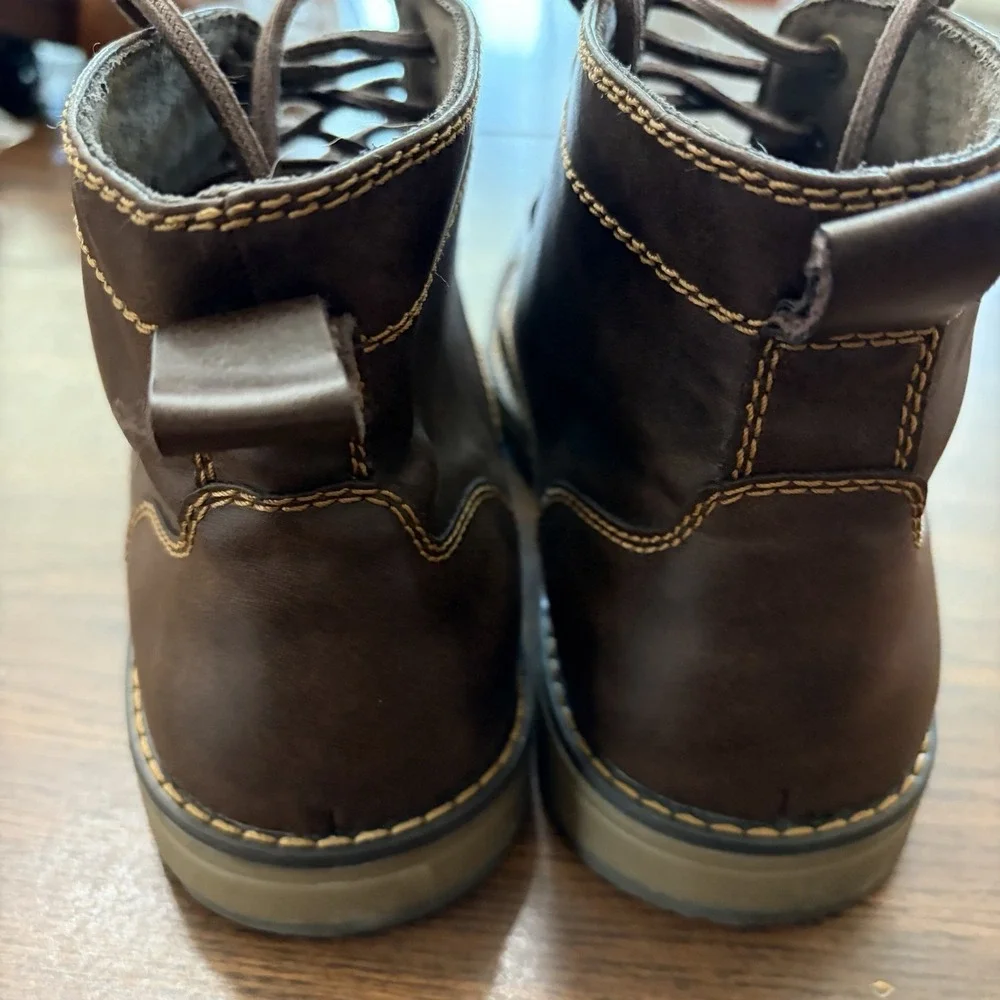 Eastland Jason Men's Cap ToeBoots Brown Leather Lace-up Size 9.5 Gorpcore Rugged